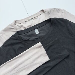 Lot of 2 NWT Beyond Yoga Performance Knit Overlap Back Cropped Pullover Size XL